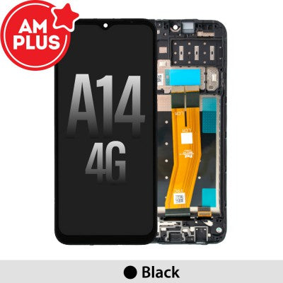 Tecguru-Samsung Galaxy A14 4G A145R LCD Screen Replacement Digitizer GH81-23540A / 23541A (Service Pack)-Black (EU Version) Tecguru-Samsung Galaxy A14 4G A145R LCD Screen Replacement Digitizer GH81-23540A / 23541A (Service Pack)-Black (EU Version)